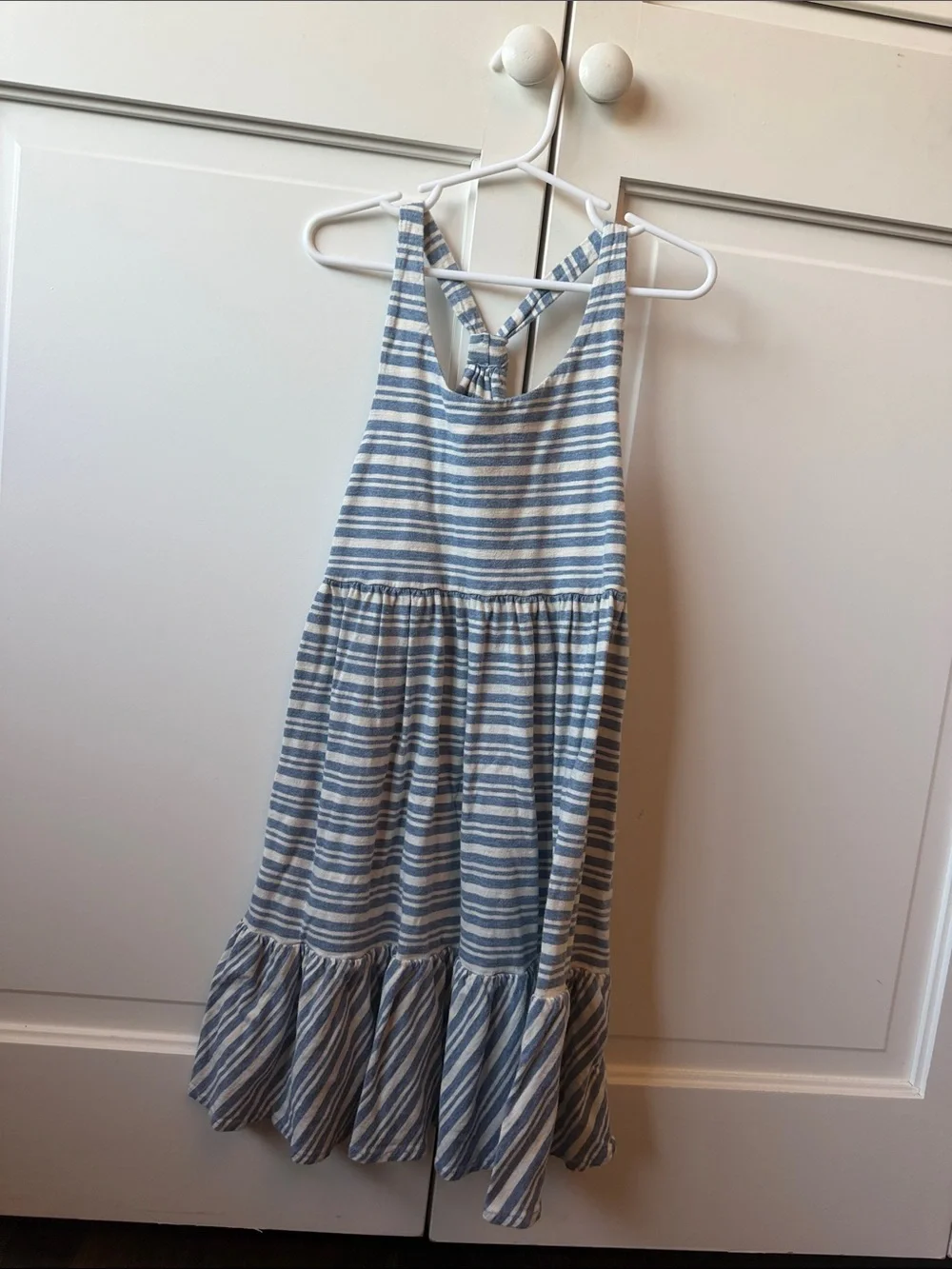 Polo by Ralph Lauren Blue and White Striped Girls' Sundress